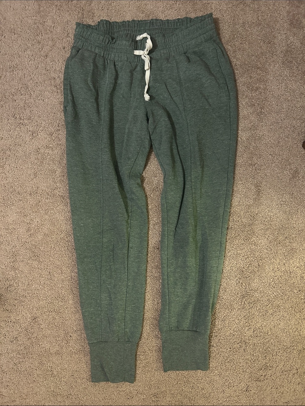 Xhilaration Women's Heather Forest Green Drawstring Joggers